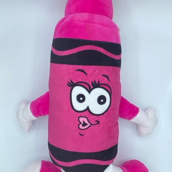 Crayola JAZZBERRY Plush JAM PINK CRAYON CHARACTER 18" Stuffed Iazberry iam Iazzy - Picture 4 of 10